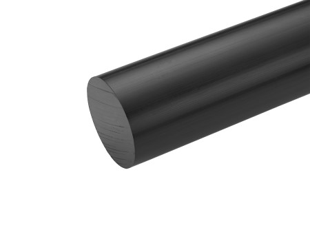 Round Rod Standard Tolerance HDPE ASTM D4976 1 Diameter High Density Polyethylene 36 Length Opaque Off-White 