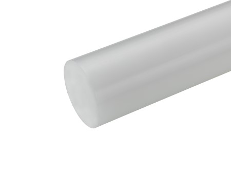 HDPE High Density Polyethylene Round Rod Natural White 20mm Diameter x 90mm 