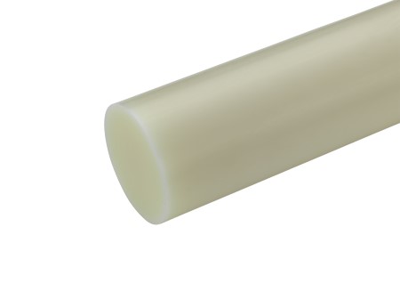 nominal Nylon 6/6 5/16" x 18" Rod Natural color Extruded Plastic 