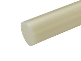 Barre Ronde En Nylon 66 Naturel - Diamètre 3/8", Longueur 60 Pouces, Neuve