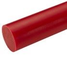 Polyurethane Red Rod 90A Shore 61mm dia x 300mm
