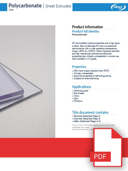 Polycarbonate Sheet Data Sheet