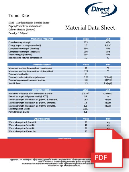 Tufnol Kite Data Sheet